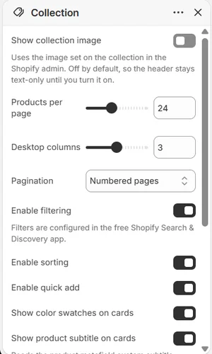 ההגדרות של «קטגוריה» בעורך, בממשק הניהול באנגלית