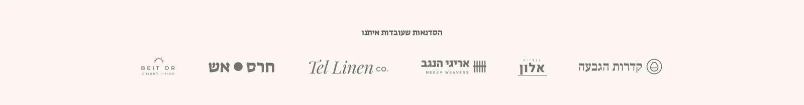 המקטע «רצועת לוגואים» במחשב, בחנות הדמו חורש